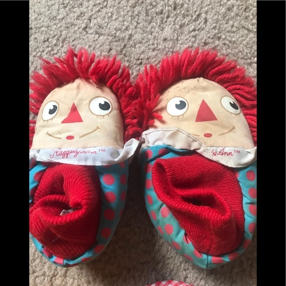 Rare Vintage 1980’s Raggedy Ann Slippers